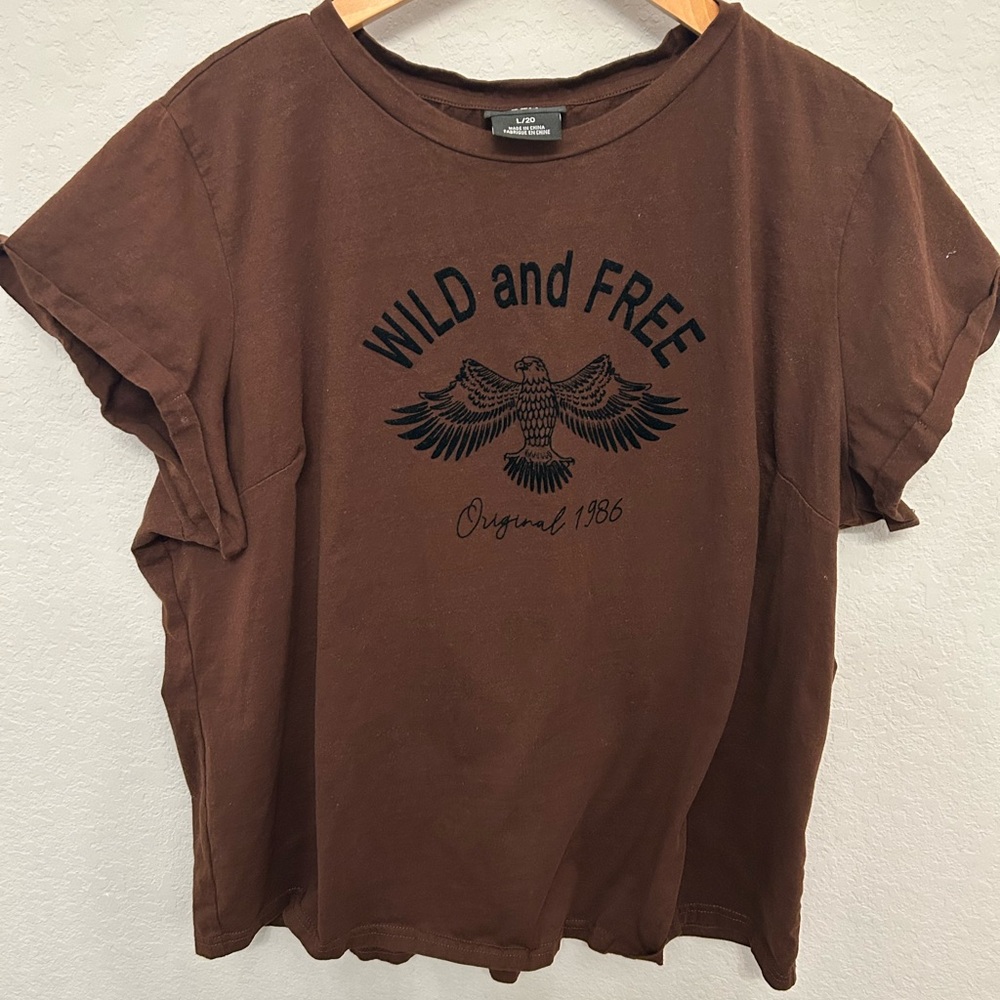 CCX Dark Brown Wild and Free Tee